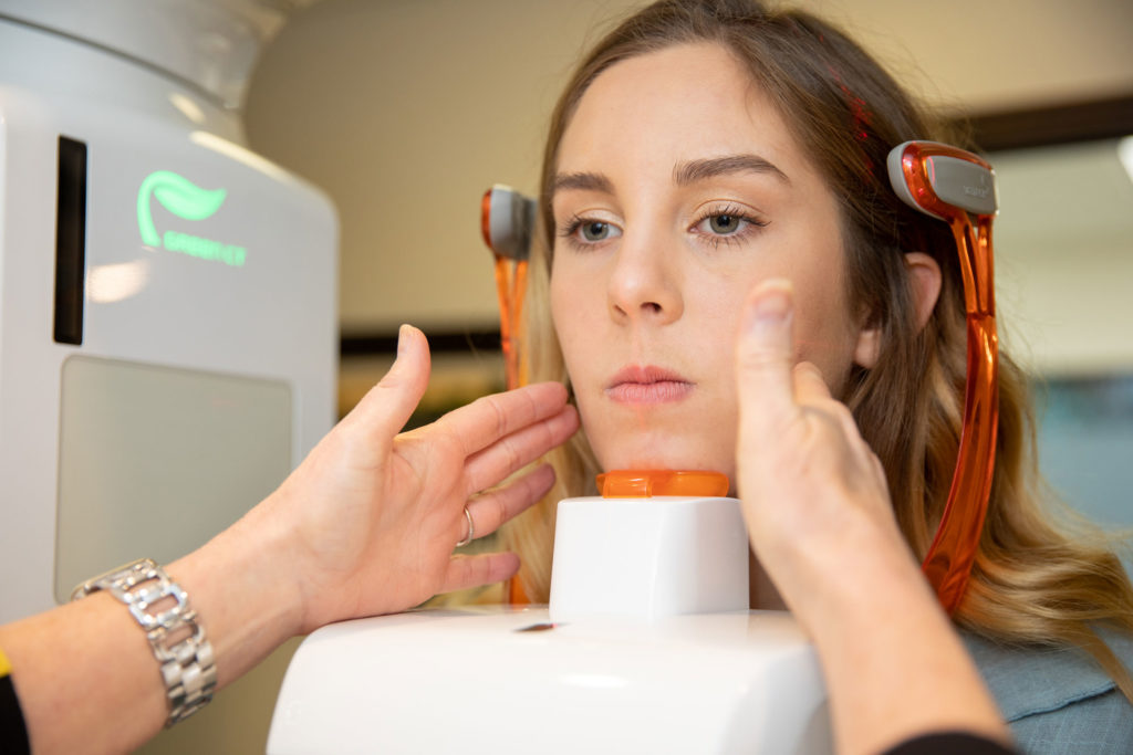 patient undergoing dental scan Dana Point CA